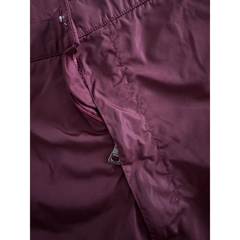 Prada Red Tab Nylon Metal Swim Shorts Burgundy - Picture 9 of 9